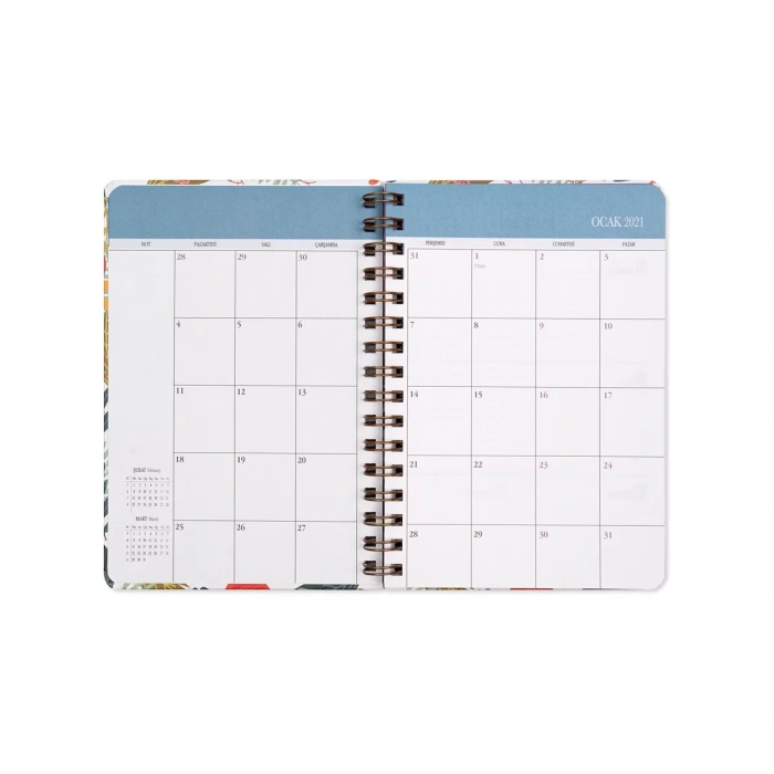 KESKİN COLOR A5 SPR. SERT KAPAK HAFTALIK AJANDA - MARBEL MOON 831151-99