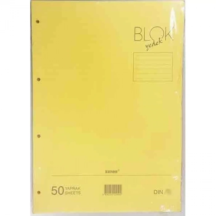 BAYINDIR SARI KOLEJ YEDEK  (KARELİ)       50 YP 70GR  A4 BBN0200