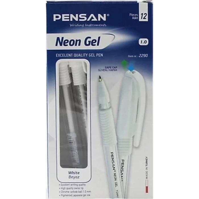 PENSAN NEON JEL KALEM BEYAZ 1 mm 2290/2229