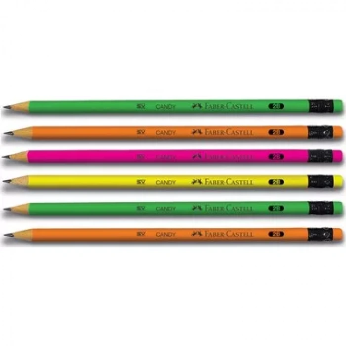 FABER-CASTELL CANDY SİLGİLİ KURŞUN KALEM 2B 112802