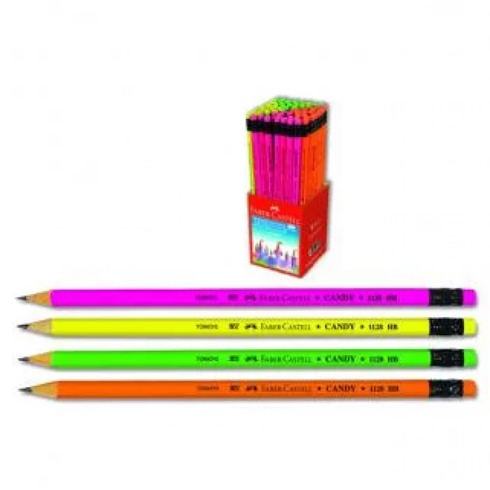 FABER-CASTELL CANDY SİLGİLİ KURŞUN KALEM 2B 112802