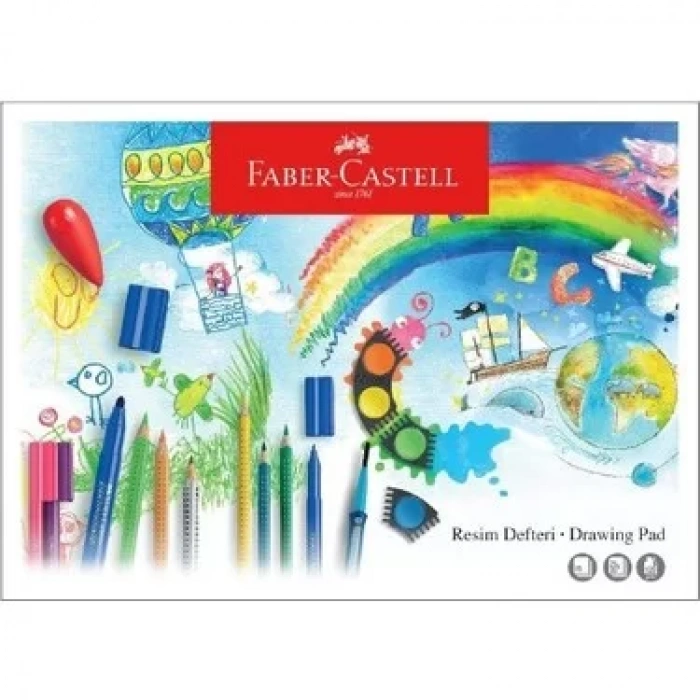 FABER-CASTELL KARTON KAPAK RESİM DEFTERİ 25X35 CM 15 YAPRAK 400025