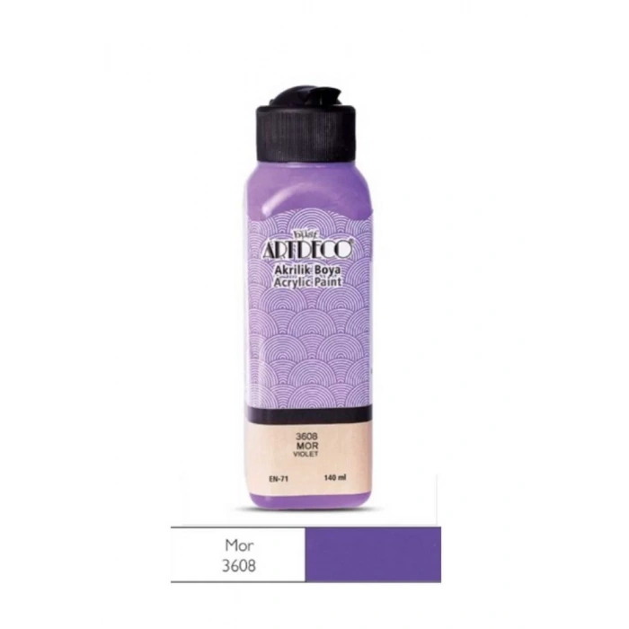 ARTDECO AKRİLİK BOYA 140ML MOR 3608 LV-Y-070R-3608