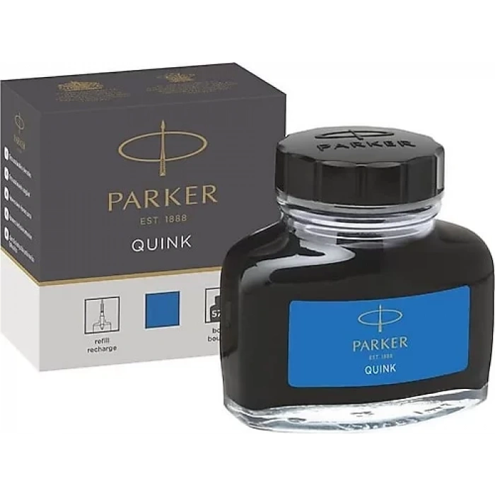 PARKER PK QUİNK ŞİŞE MÜREKKEP YIKANABİLİR MAVİ 1950377-37480