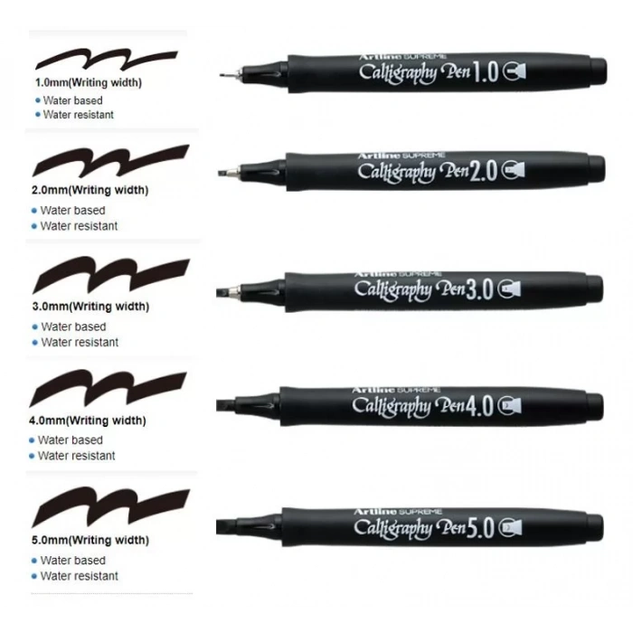 ARTLİNE SUPREME CALLİGRAPHY PEN 5.0 BLACK LV-A-EPF-245 BLACK