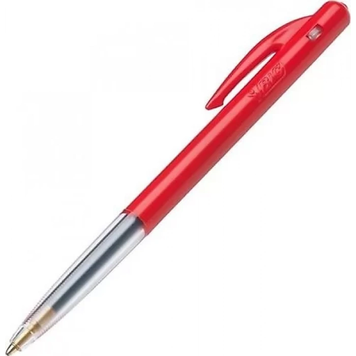 BİC M10 BASMALI TÜKENMEZ KALEM 50Lİ KIRMIZI 1199190123