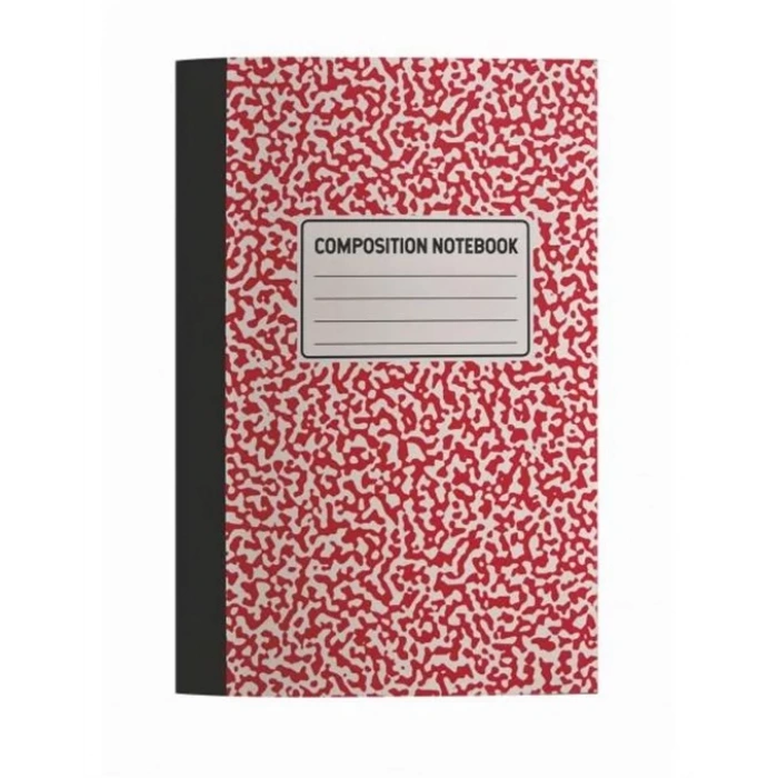 DEFFTER KOMPOZİSYON DEFTERİ A4 KIRMIZI - ÇİZGİLİ A4 250 GR. KARTON KAPK 70