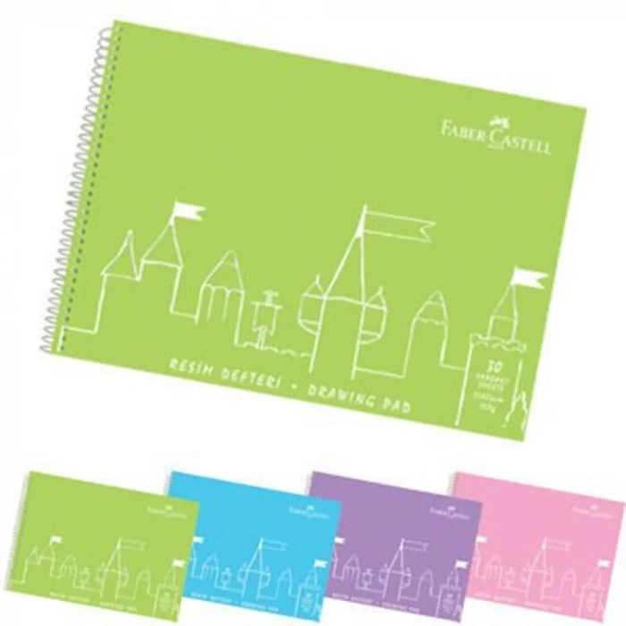 FABER-CASTELL PP KAPAK RESİM DEFTERİ 25X35CM 30YP 400036