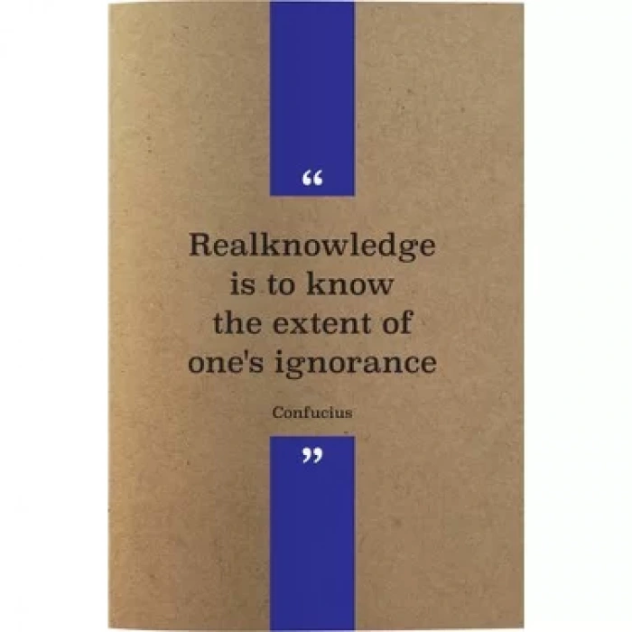 DEFFTER QUOTES FROM THINKERS - CONFUCIUS A5 250 GR. KRAFT 60