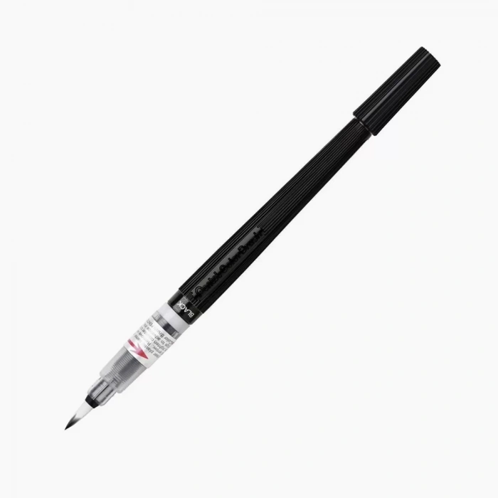 PENTEL ARTS COLOUR BRUSH FIRÇA UÇ BOYA KALEMİ (BLACK) BLİSTER  Y XGFL-101X