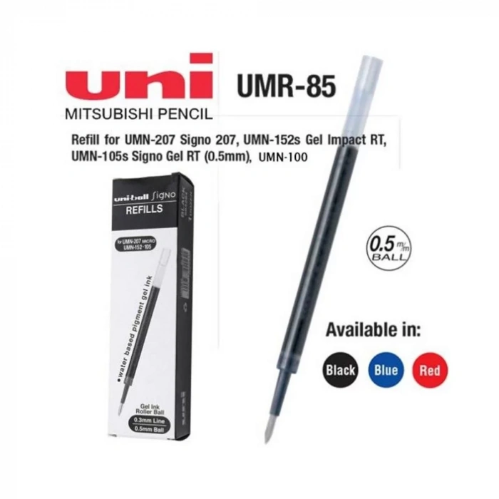 UNİBALL SİGNO 207 MİCRO 0.5 JEL KALEM YEDEĞİ KIRMIZI UMR-85