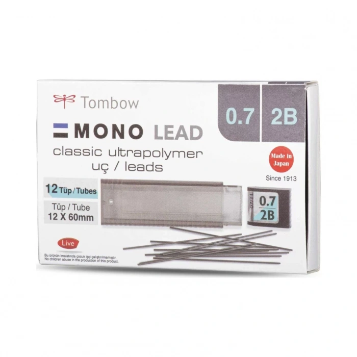 TOMBOW MONO LEAD UÇ 0,7MM 2B LV-T-R7-RG 2B
