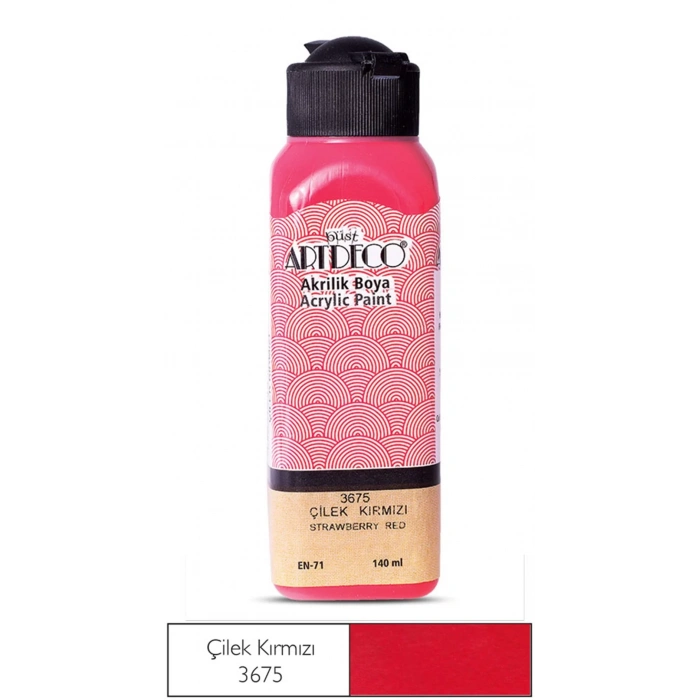ARTDECO AKRİLİK BOYA 140ML ÇİLEK KIRMIZI 3675 LV-Y-070R-3675