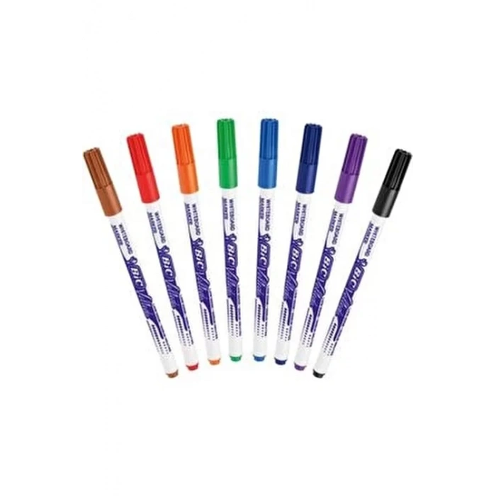 BİC VELLEDA 1721 ÇOCUK BEYAZ TAHTA KALEMİ 8Lİ ASORTİ 119900-5728