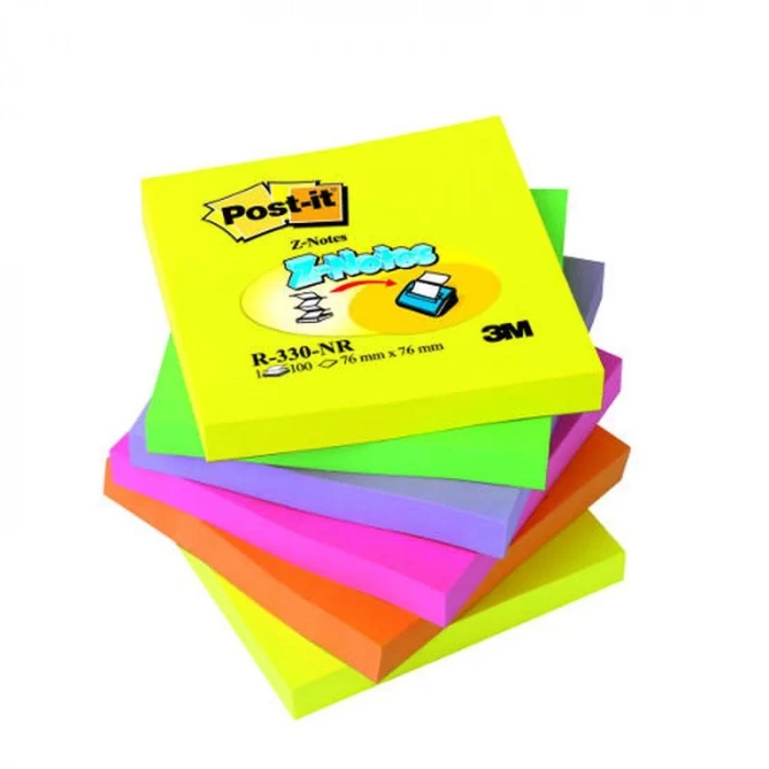 3M POST-İT® Z-NOT RENKLİ 76x76MM R-330NR 6LI