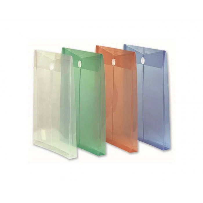 BAYINDIR COMİX A4 ŞEFFAF PLASTİK EVRAK ZARFI KÖRÜKLÜ F118 BIC52