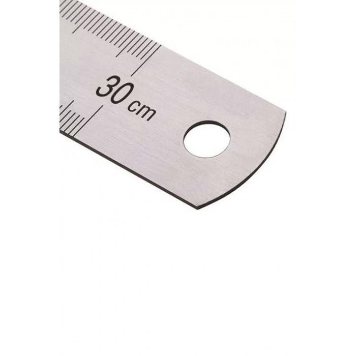 KRAF ÇELİK CETVEL  30 CM INCH ÖLÇÜLÜ 530G