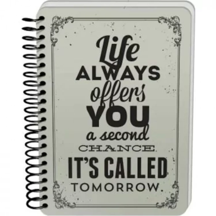 DEFFTER RAW GREY - BEST 14*215 SERT KAPAK SPİRALLİ 60