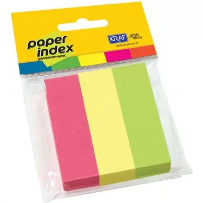 KRAF INDEX KAĞIT 25X76MM 3 RENK X 100 SY 2576