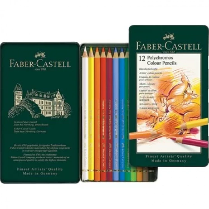 FABER-CASTELL P.CHROMOS BOYA K. 12 RENK 110012
