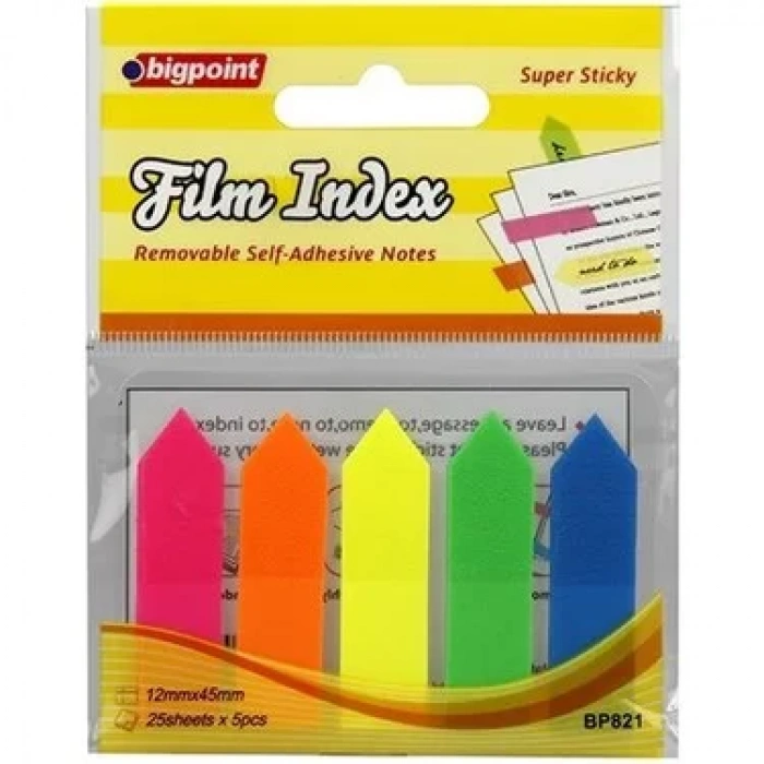 BİGPOİNT YAPIŞKANLI FİLM INDEX OK 5 RENK BP821