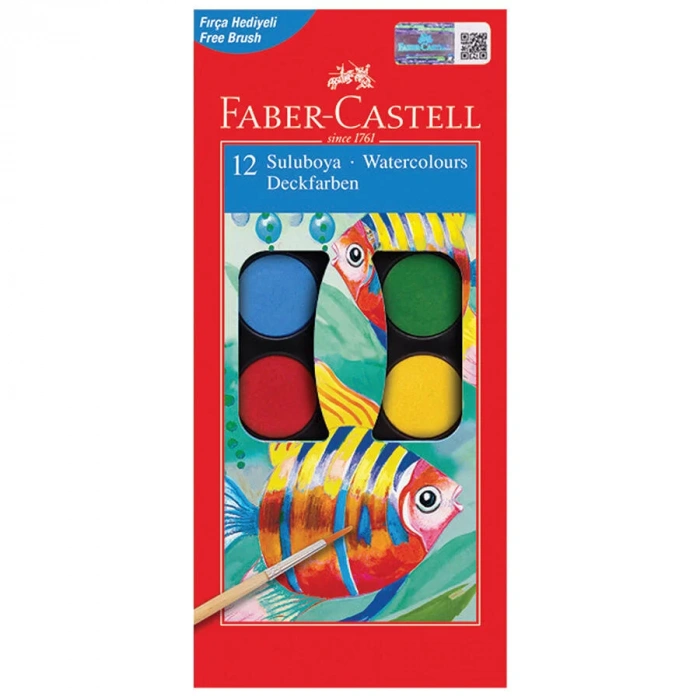 FABER-CASTELL SULUBOYA REDLINE BÜYÜK BOY 12 RENK 125012/190013