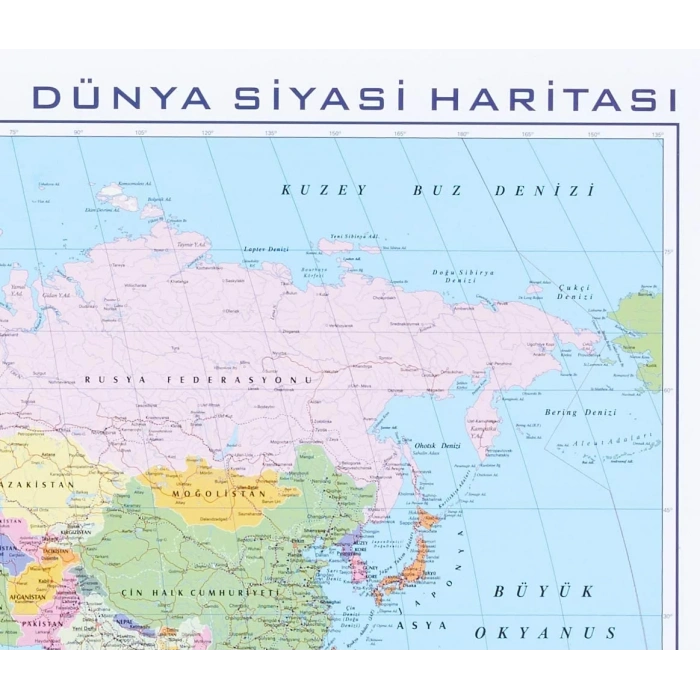 GÜRBÜZ HARİTA DÜNYA SİYASİ 70X100 22023