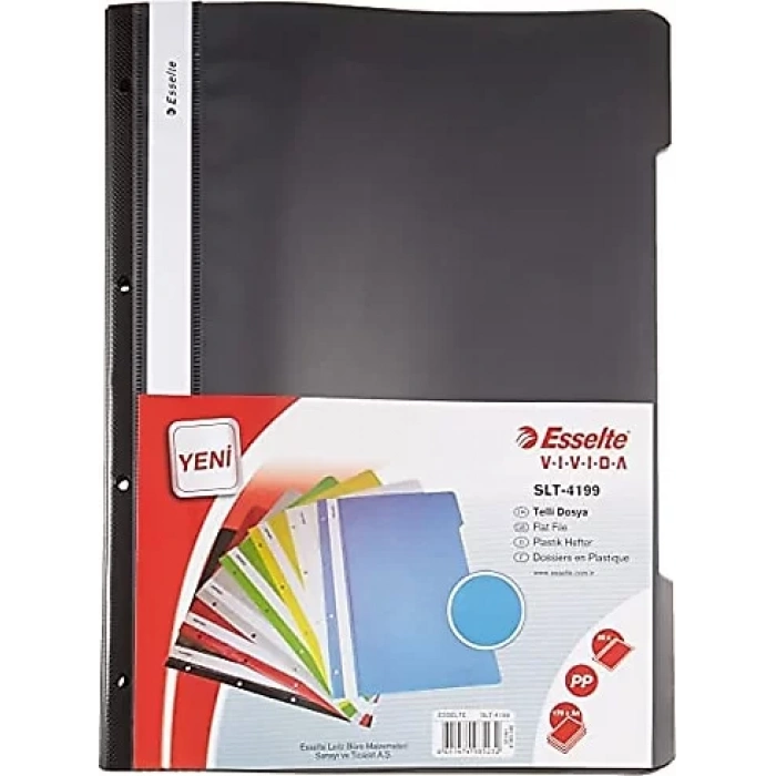ESSELTE TELLİ DOSYA 50Lİ SİYAH 41991595