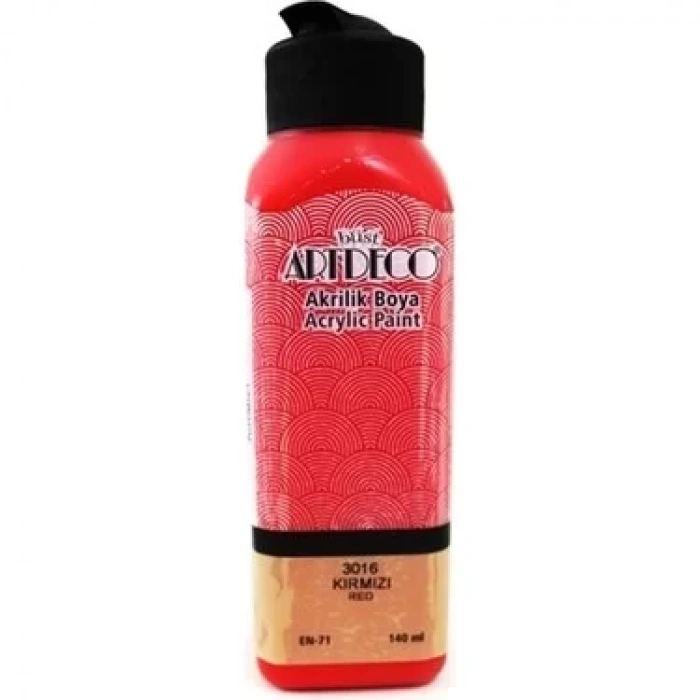 ARTDECO AKRİLİK BOYA 140ML KIRMIZI 3016 LV-Y-070R-3016