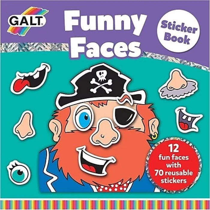 GALT FUNNY FACES STİCKER BOOK 3 YAŞ+ A3069A