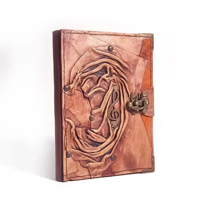 DEFFTER KRAFTON DERİ DEFTER / MUSİC M 14*19 EL İŞÇİLİĞİ/DERİ 144