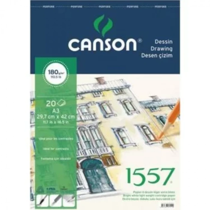 CANSON 1557 RESİM KAĞIDI TABAKA SH CAN1557JA 35X50 200G 204121512