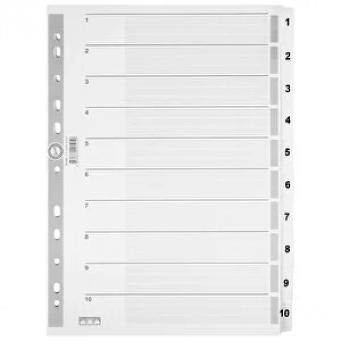 SERVE KARTON AYRAC 1-10 RAKAM A4 SV-5324