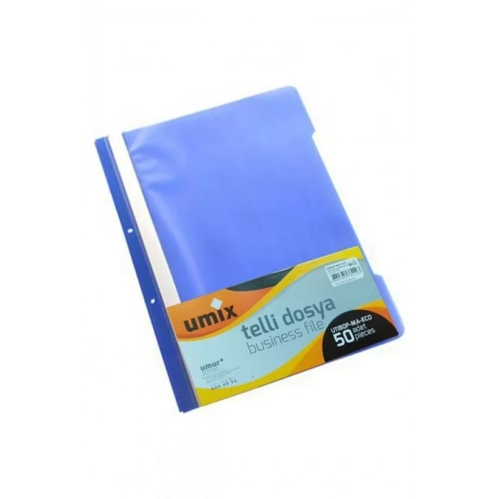 UMIX A4 TELLI DOSYA 50LI MAVI U1180P-MA-ECO