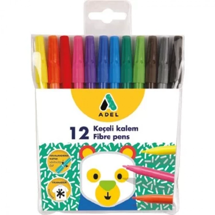 ADEL KEÇELİ KALEM 12 RENK YL