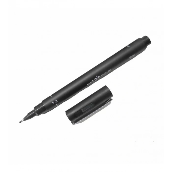 UNİ PİN 1.2 FİNE LİNE AKRİLİK UÇLU KALEM SİYAH PIN12-200