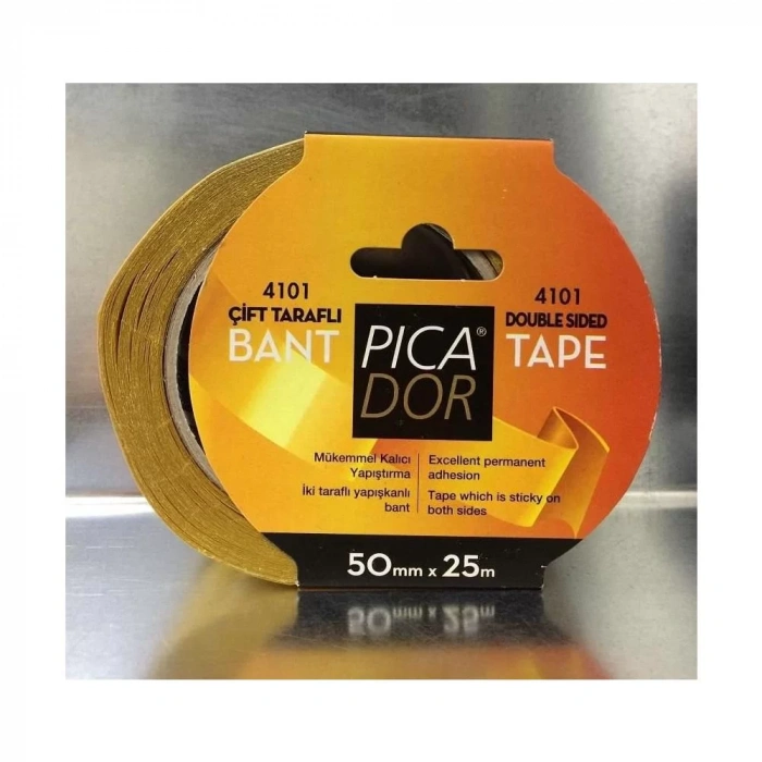 PICADOR ÇİFT TARAFLI BANT 4101 PP HOTMELT Askısız 25mx50 mm KL 008