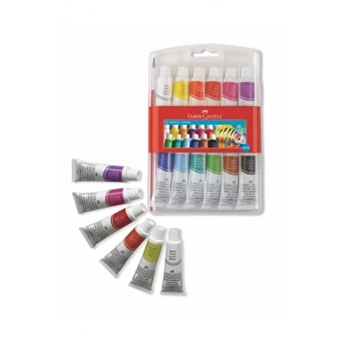 FABER-CASTELL TÜP GUAJ BOYA 12ML 12 RENK 121011