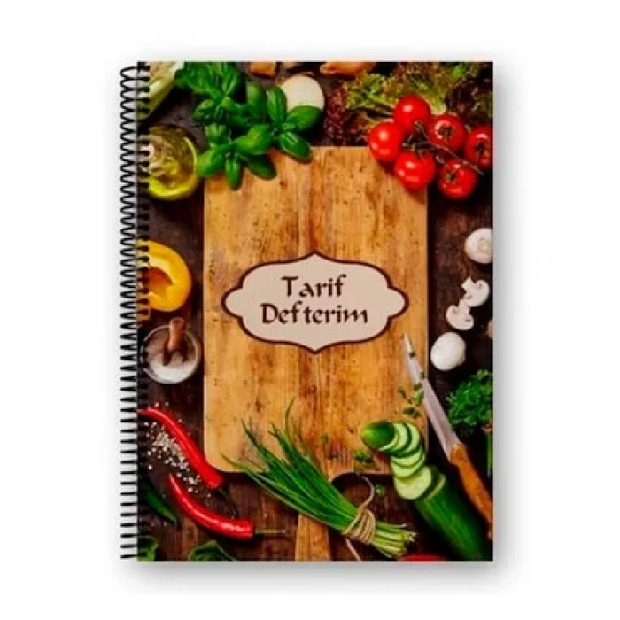 DEFFTER CONTEINER YEMEK TARİF DEFTERİ / ASPARAGUS 20*28 SERT KAPAK 80