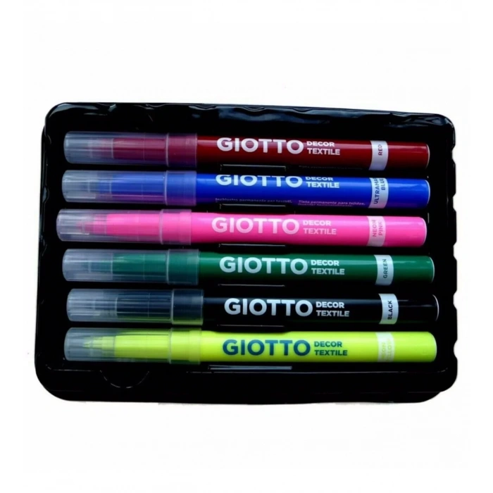 GİOTTO DECOR TEKSTİL BOYASI ASKILI PAKET 6LI  494800