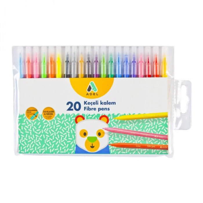 ADEL KEÇELİ KALEM 20 RENK 223100