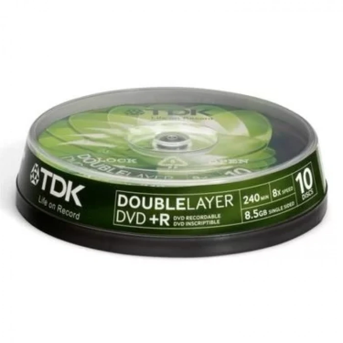 TDK DVD+R DOUBLE LAYER 8X 8.5GB 10LU
