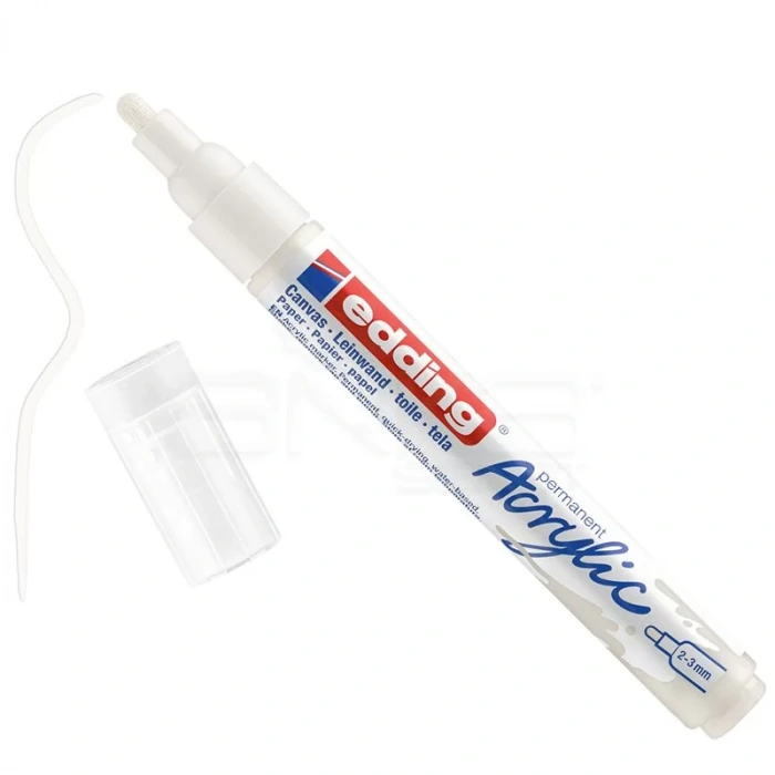 EDDİNG AKRİLİK MARKÖR ORTA UÇLU TRAFİK BEYAZ E-5100 922