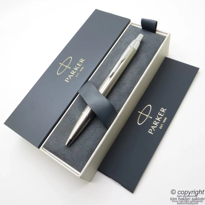PARKER IM METAL BRUSHED CT TUKENMEZ KALEM