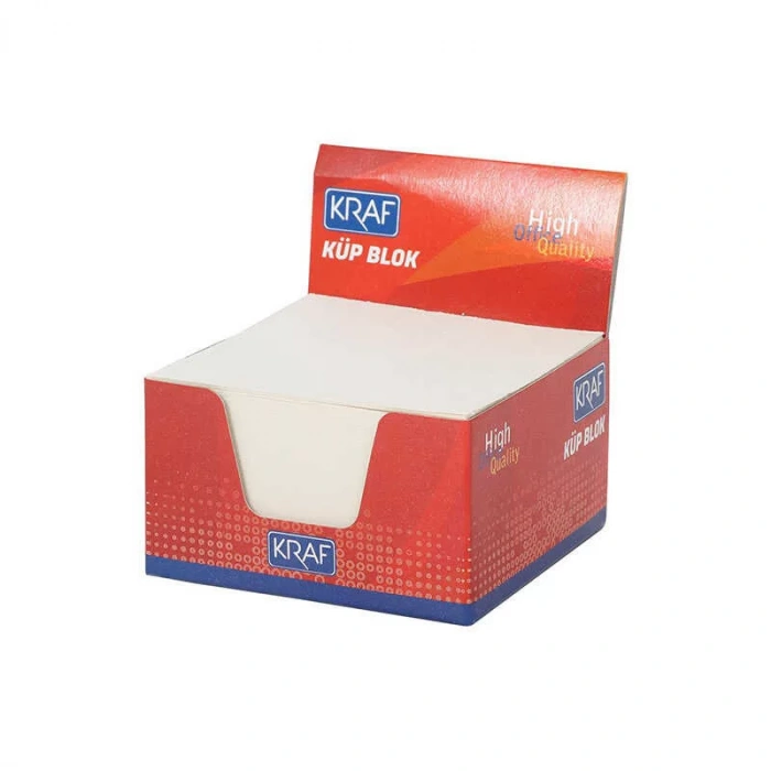 KRAF KÜP BLOK BEYAZ 8X8 CM 115G