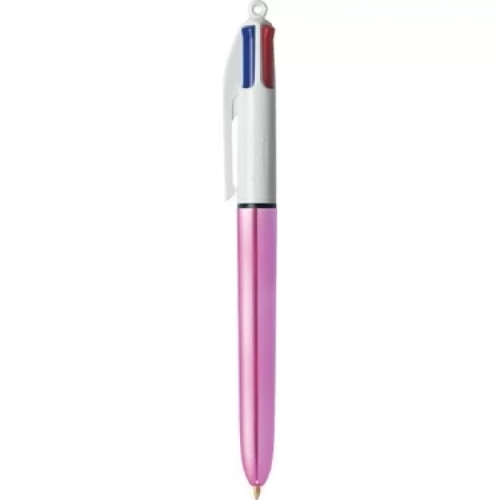 BİC 4 COLOURS SHINE PEMBE GÖVDE TÜKENMEZ KALEM
