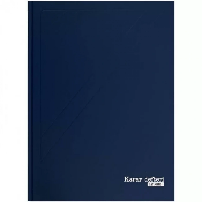 BAYINDIR KARAR DEFTERİ 72 YP 70 GR 24*34 BCD0110