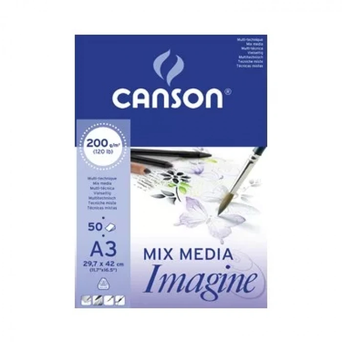 CANSON IMAGINE ÇOK AMAÇLI BLOK PAD CANIMAGINE 50S A3 200G 200006007