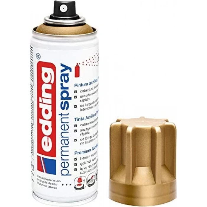 EDDİNG PERMANENT AKRILIK SPRAY RICH GOLD MAT 924 (E-5200)
