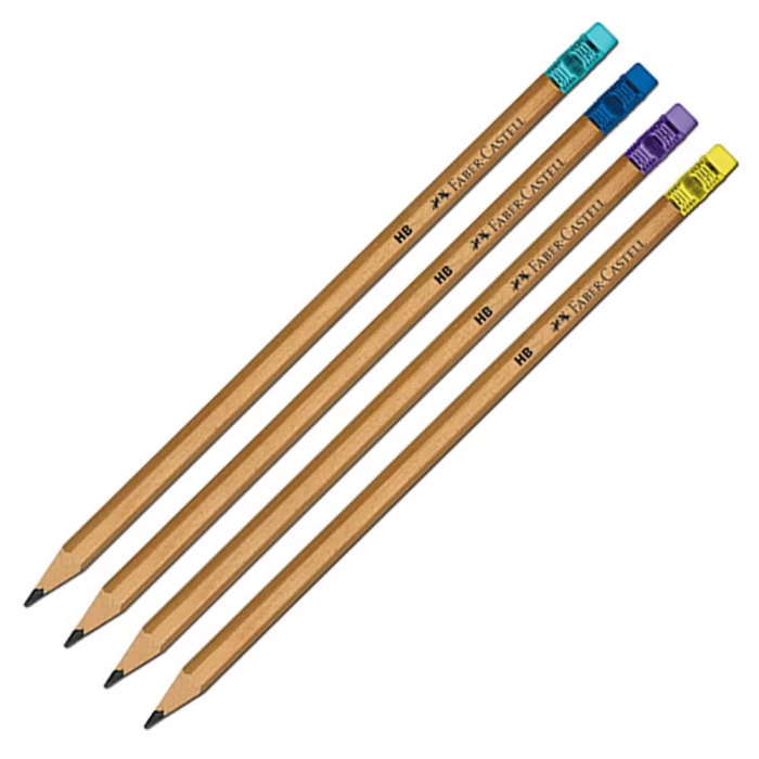 FABER-CASTELL NATURAL SİLGİLİ KURŞUN KALEM 117900